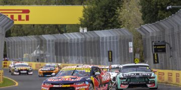 Broc Feeney races during stop 2 of the Supercars Championship on the Albert Park Street Circuit, Melbourne, Victoria, Australia. Mar 31, 2023. // Mark Horsburgh / Red Bull Content Pool // SI202304030059 // Usage for editorial use only //