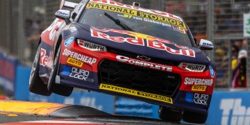 Shane van Gisbergen during the 2023 Gold Coast 500. Image: Mark Horsburgh