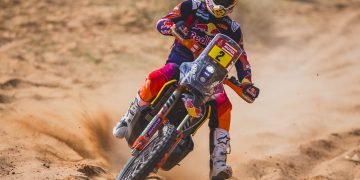 Toby Price (AUS) for Red Bull KTM Factory Racing races during the Prologue ALULA to ALULA, Saudi Arabia on January 05, 2024. // Flavien Duhamel / Red Bull Content Pool // SI202401050185 // Usage for editorial use only //