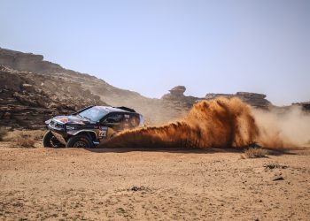 Guillaume de Mevius (BEL) and Xavier Panceri (FRA) of Overdrive Racing race during stage 01 of Rally Dakar 2024 from Al Ula to Al Henakiyah, Saudi Arabia on January 06, 2024 // Marcelo Maragni / Red Bull Content Pool // SI202401060011 // Usage for editorial use only //