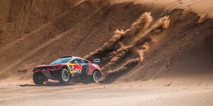 Sebastien Loeb (FRA) and Lurquin Fabian (BEL) for Bahrain Raid Xtreme race during stage 2 of Rally Dakar 2024 from AL HENAKIYAH to AL DUWADIMI, Saudi Arabia on January 07, 2024.  // Flavien Duhamel / Red Bull Content Pool // SI202401070142 // Usage for editorial use only //
