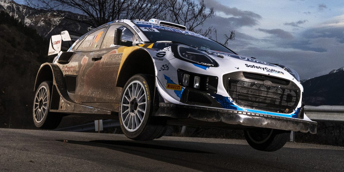 Adrien Fourmaux of team M-Sport Ford World Rally Team during the World Rally Championship Monte-Carlo.