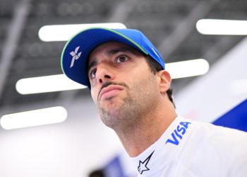 Daniel Ricciardo was stumped by a mystery tyre feeling in Free Practice 2. Image: Rudy Carezzevoli/Getty Images/Red Bull Content Pool