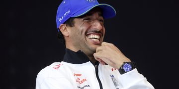 Daniel Ricciardo has revealed how a choice on car set-up had influenced the direction RB is developing its car. Image: Lars Baron/Getty Images/Red Bull Content Pool
