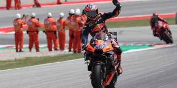 Jack Miller, Tissot Sprint Race, Catalunya MotoGP, Spain on May 25, 2024 // Gold & Goose / Red Bull Content Pool // SI202405250350 // Usage for editorial use only //