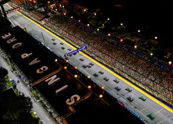 The start of the 2024 Formula 1 Singapore Grand Prix. Image: Joe Portlock/Getty Images