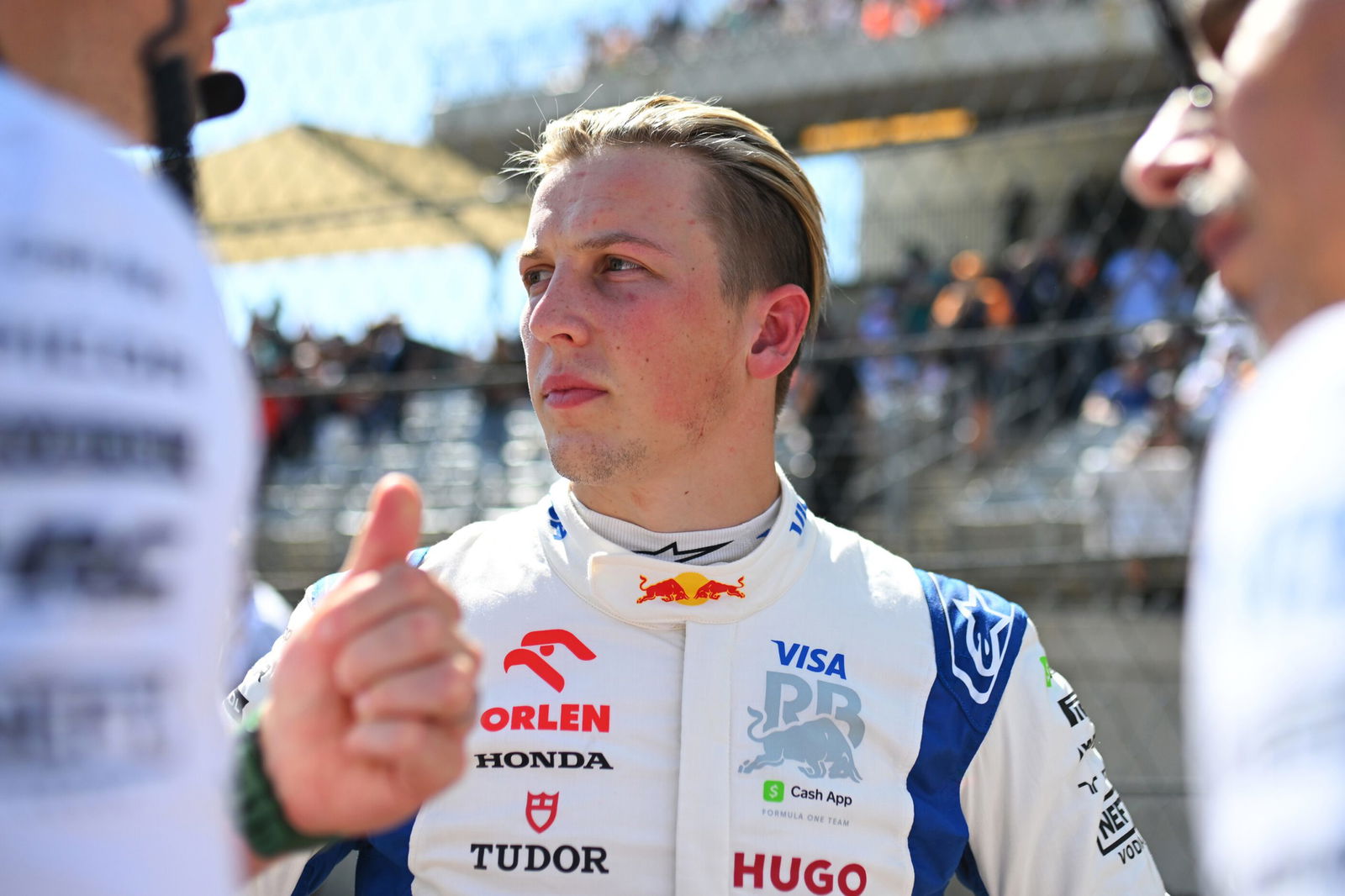 RB driver Liam Lawson at the United States Grand Prix.