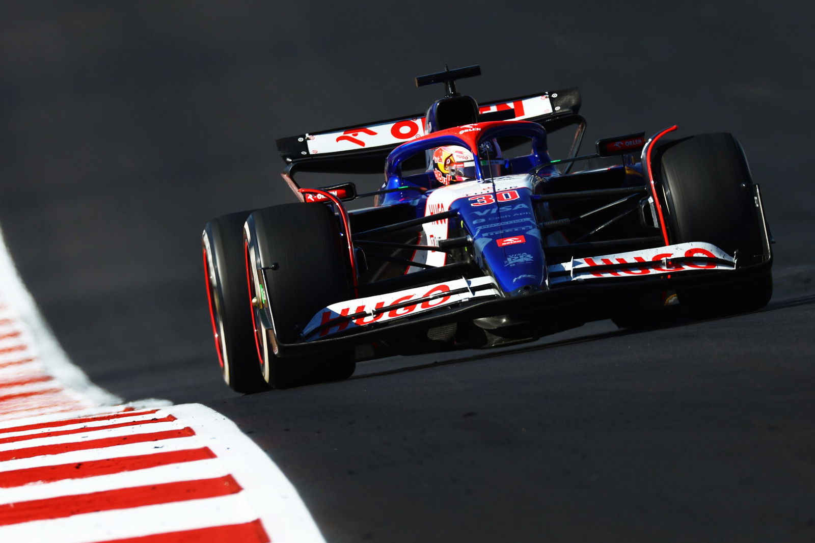 Liam Lawson of New Zealand driving the #40 RB VCARB 01 during the United States Grand Prix at Circuit of The Americas. 