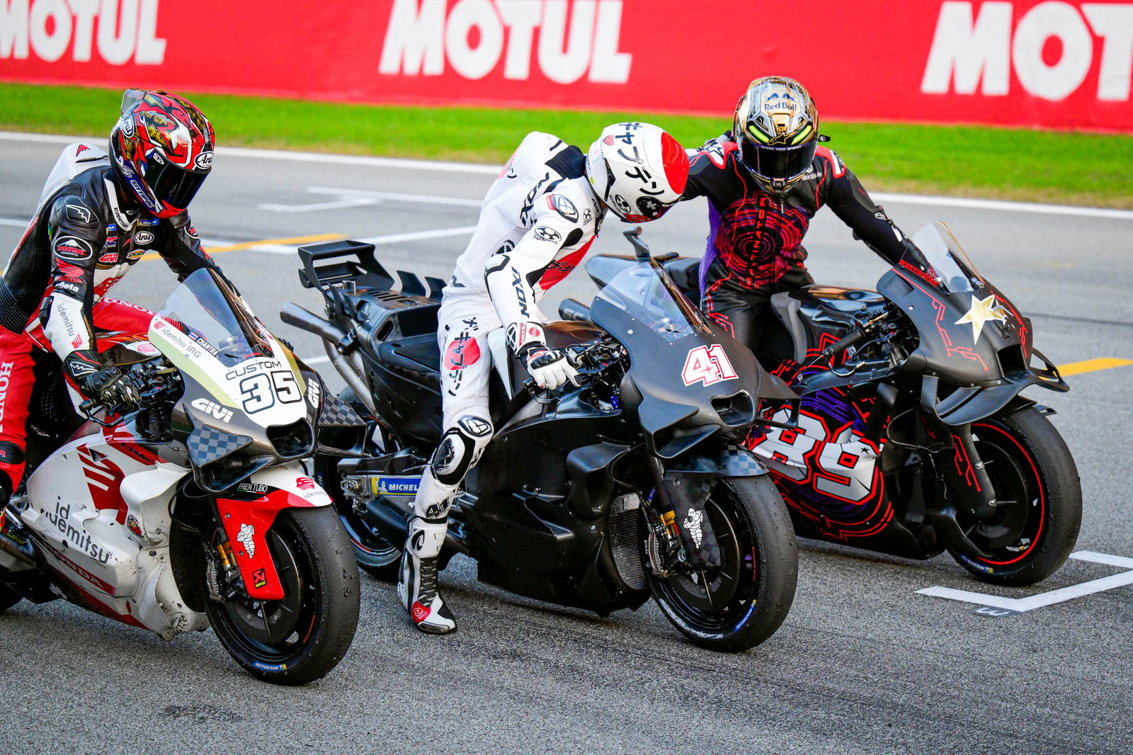 Jorge Martin is seen during Barcelona MotoGP Test in Barcelona, Spain.