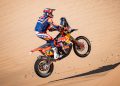 Daniel Sanders of Red Bull KTM Factory Racing races during Stage 2 of Rally Dakar 2025 in Bisha, Saudi Arabia.