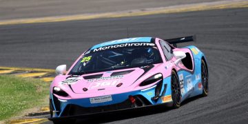 Tom Hayman and Marcus Flack netted their second one-hour race in Monochrome GT4 Australia. Image: Motorsport Australia