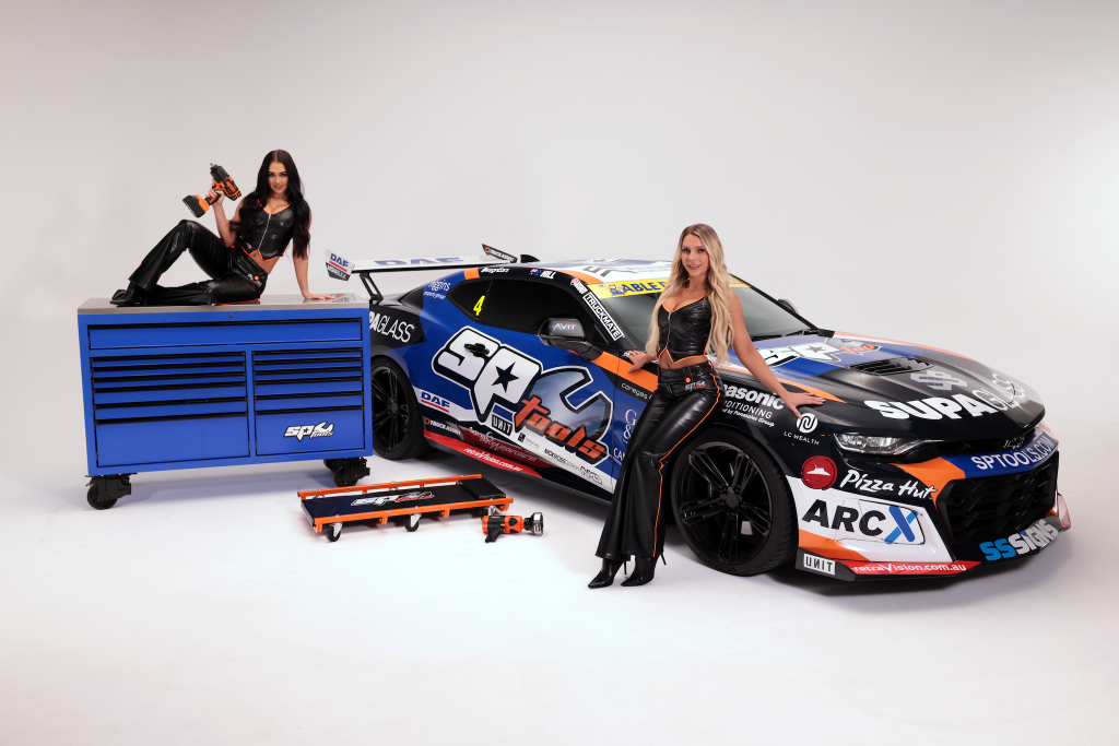 SP Tools is bringing grid girls back to Supercars through its naming rights deal with Matt Stone Racing for the enduros. Image: Supplied