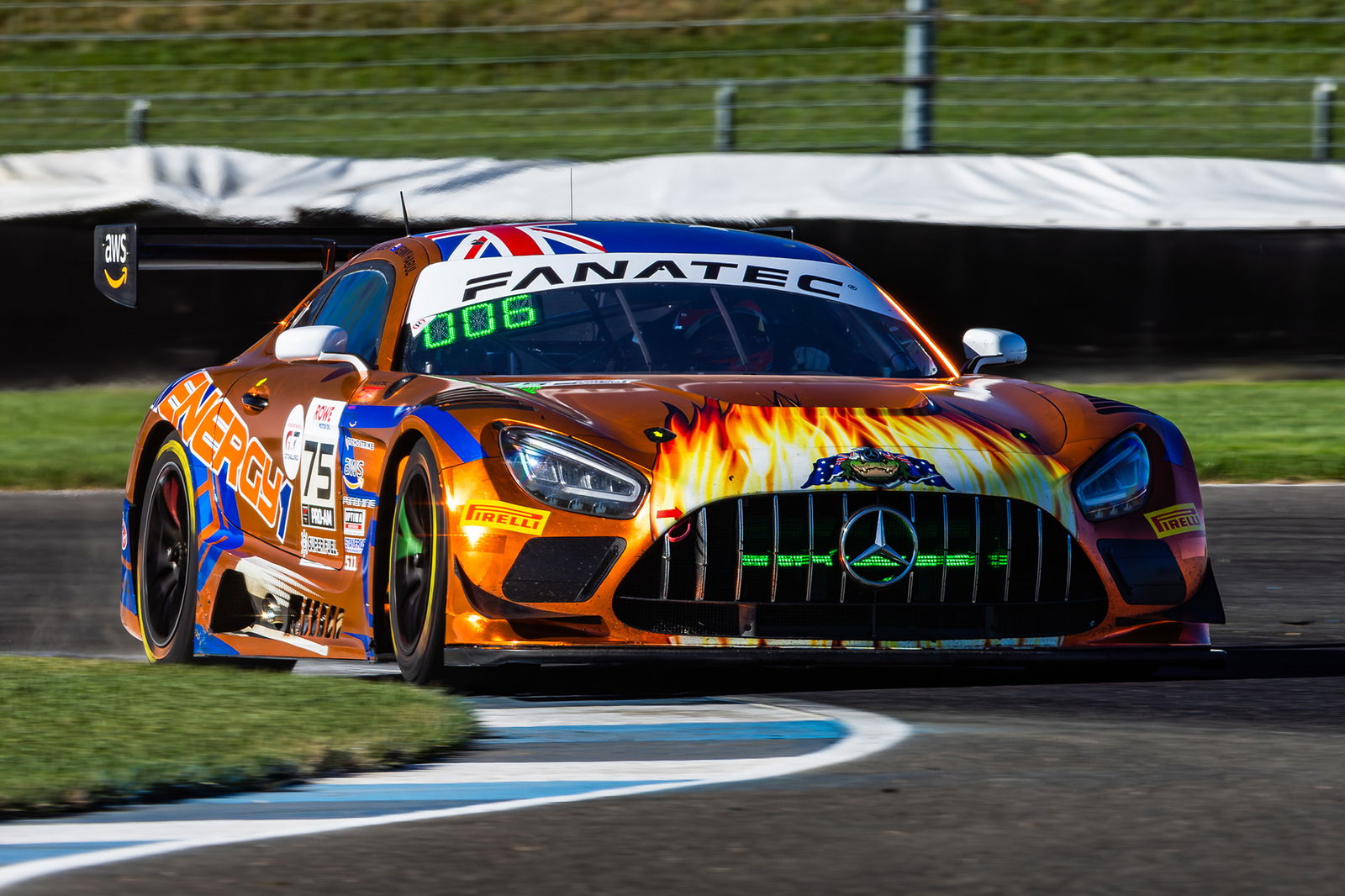 The #75 SunEnergy1 Racing Mercedes-AMG GT3.