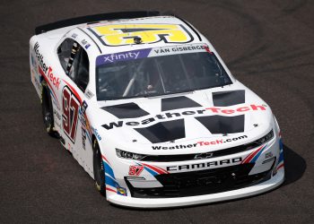 Shane van Gisbergen at Indianapolis Motor Speedway. .Image: James Gilbert/NASCAR Media