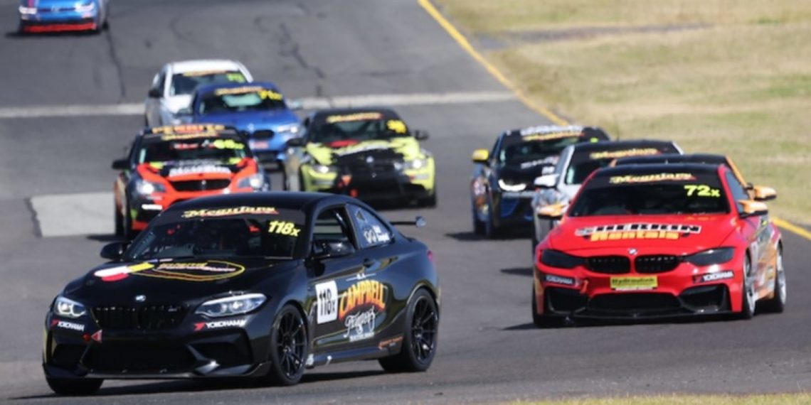 After Cameron Crick finished second in Race 1, Dean Campbell took the new BMW M2 to victory in Race 2. Image: APC / Speed Shots