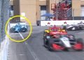 Scott McLaughlin hit the wall after contact with Team Penske stablemate Will Power. Image: Stan Sport