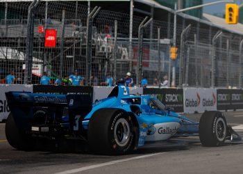 Scott McLaughlin on track at Indy Toronto.