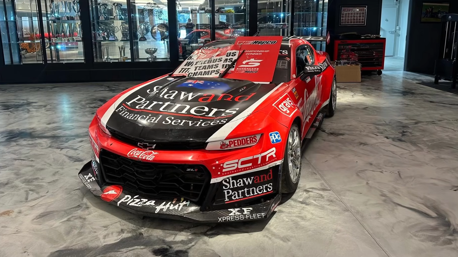 The Chevrolet Camaro that Brodie Kostecki drove to the 2023 Supercars drivers' championship.