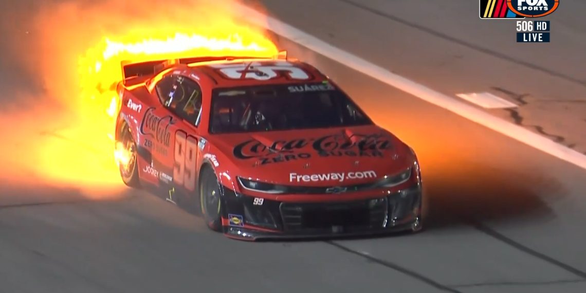 Daniel Suarez's Chevrolet Camaro.