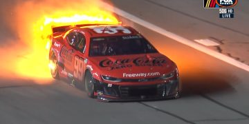 Daniel Suarez's Chevrolet Camaro.