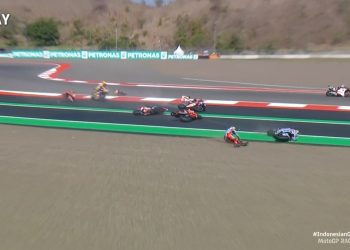 Jack Miller set off a Lap 1 crash in the Indonesian Motorcycle Grand Prix.