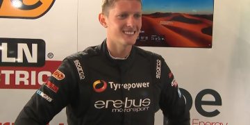 Cooper Murray sporting an Erebus Motorsport race suit.