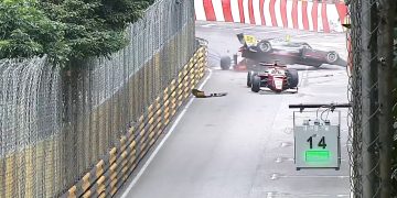 A crash at the Macau Grand Prix.