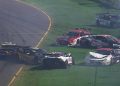 Trans Am cars parked at the penultimate turn at the Adelaide Parklands Circuit. Image: Fox Sports