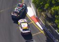 Broc Feeney makes contact with Chaz Mostert at Turn 6 in Race 24 of the VAILO Adelaide 500.