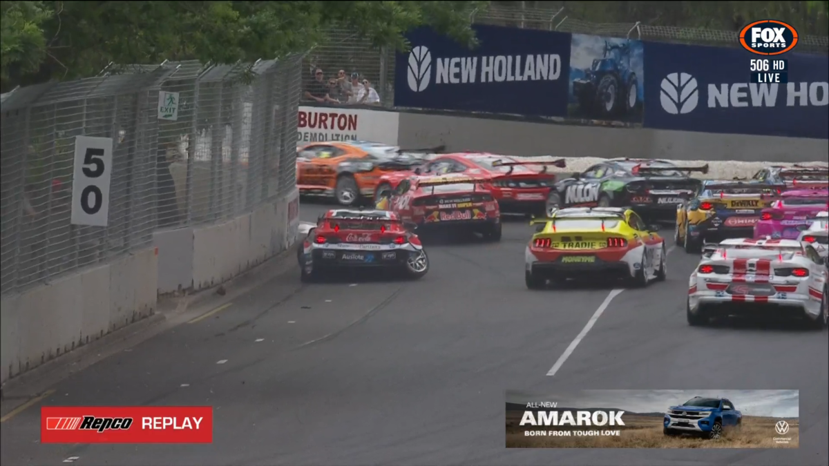 Van Gisbergen, Brown crash out of Race 27