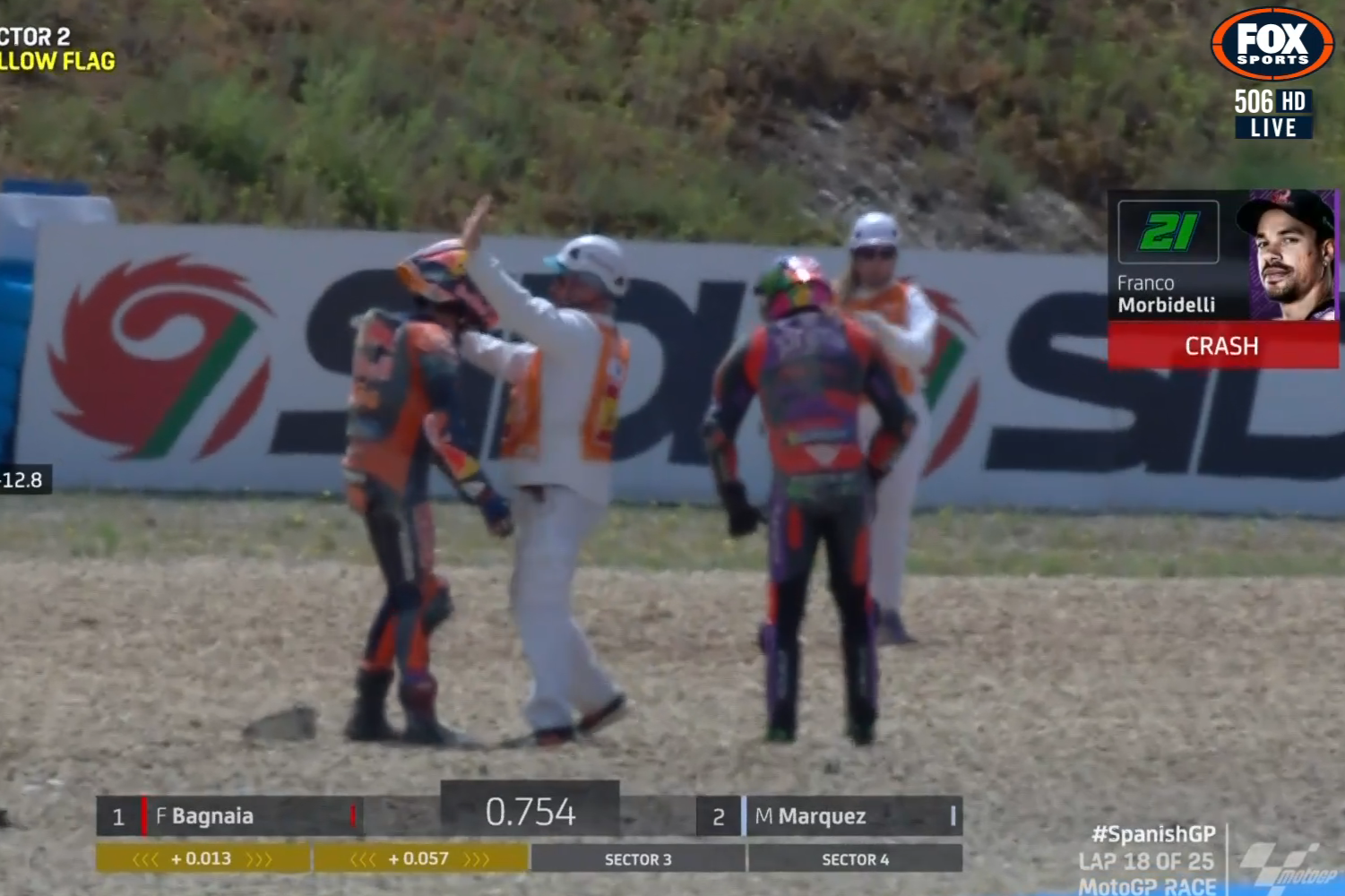 Morbidelli escapes penalty over Miller crash