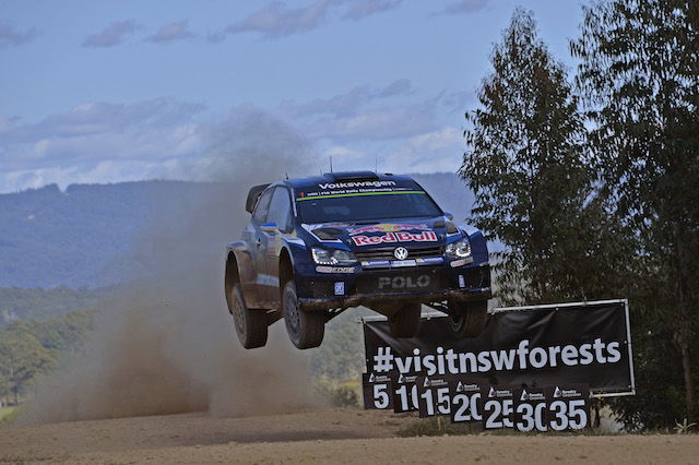 Sebastien Ogier described it as one of his finest victories after soaring to a third straight WRC crown by winning a third consecutive Coates Hire Rally Australia