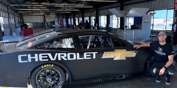 Shane van Gisbergen with the Chevrolet 'Wheel Force' car at Sonoma. Image: Shane van Gisbergen Facebook