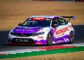 Tony D'Alberto in his Honda Civic FK8 Type R at Queensland Raceway.