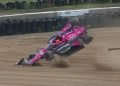 Simon Pagenaud crashed in practice IndyCar's visit to Mid-Ohio in 2023.