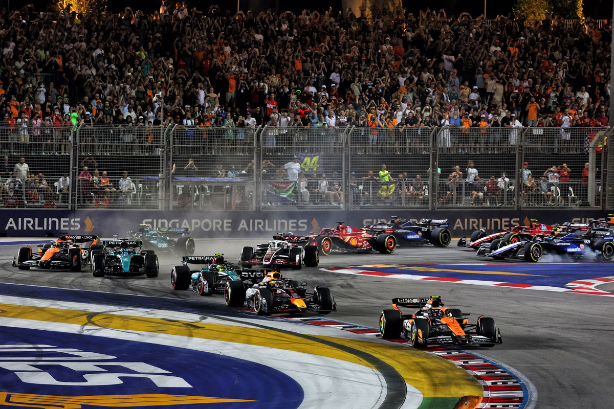 Full results from the Formula 1 Singapore Grand Prix at Marina Bay. Image: Batchelor / XPB Images