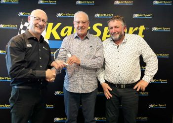 KNZ President, Brett Melhop (L) awards Eddie Donnelly (C) his Life Membership along with and 23rd Life Member, Teddie Bassick