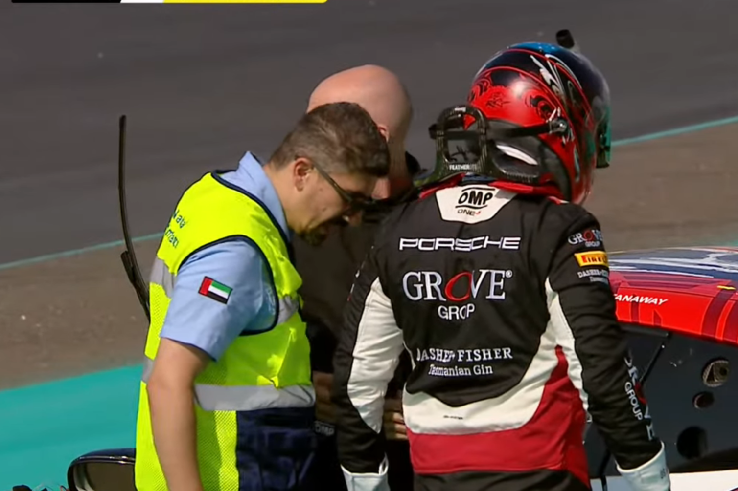 Grove “very lucky” to escape monster Gulf 12Hr crash