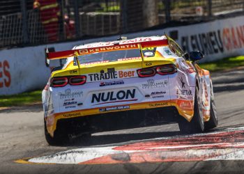 David Reynolds during practice at the Adelaide 500.