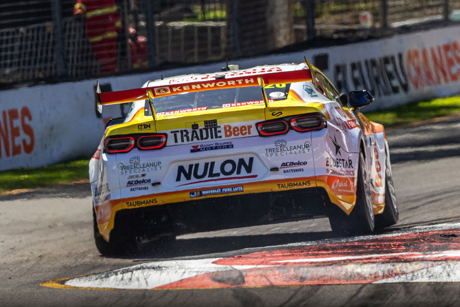 David Reynolds during practice at the Adelaide 500.