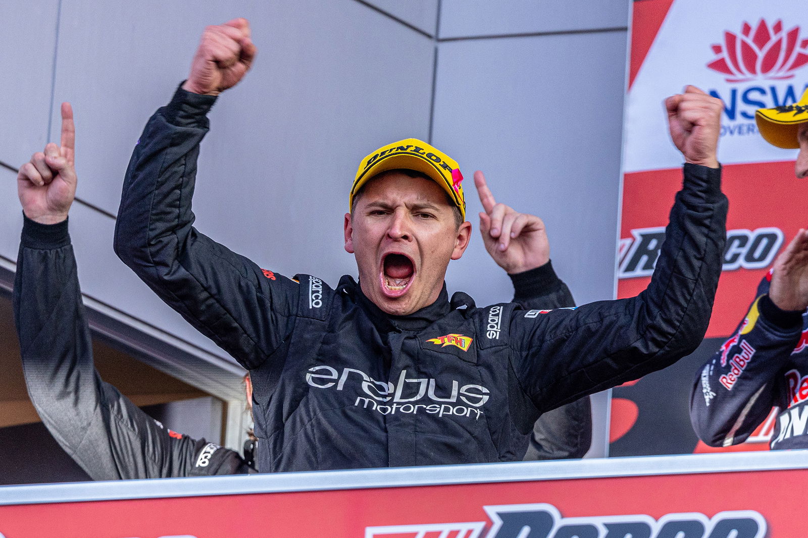 Todd Hazelwood celebrates winning the 2024 Bathurst 1000.