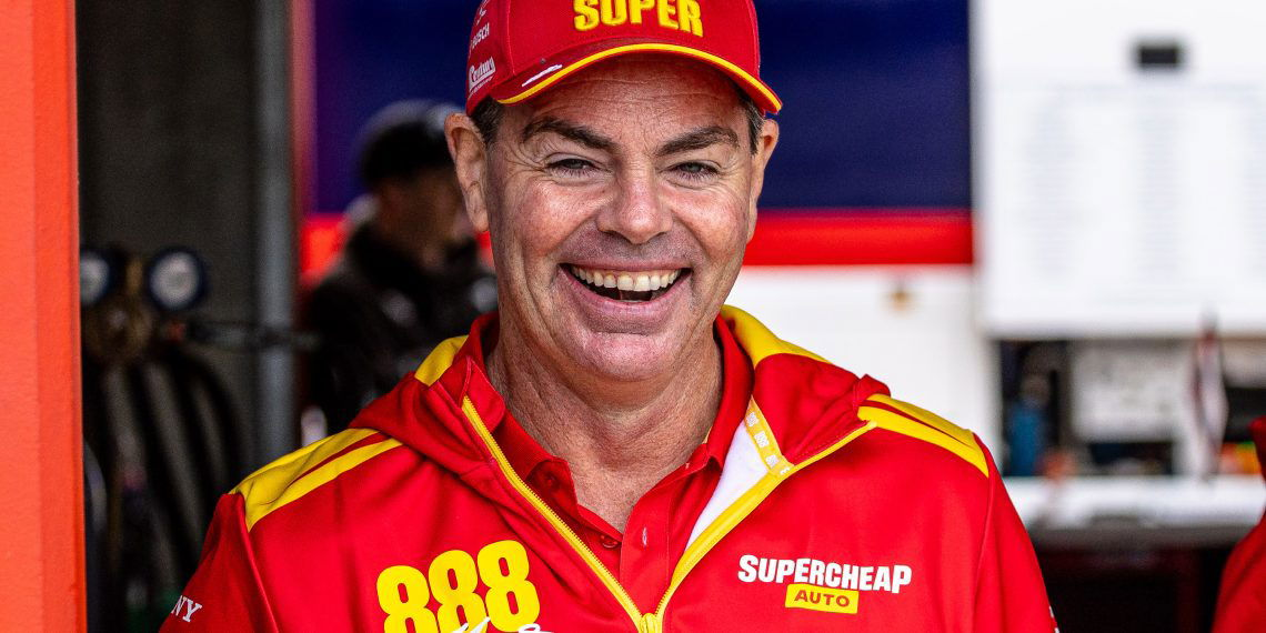 Craig Lowndes will join Cooper Murray in a Supercheap Auto-backed wildcard at the Sandown 500 and Bathurst 1000. Image: Rhys Vandersyde/InSyde Media