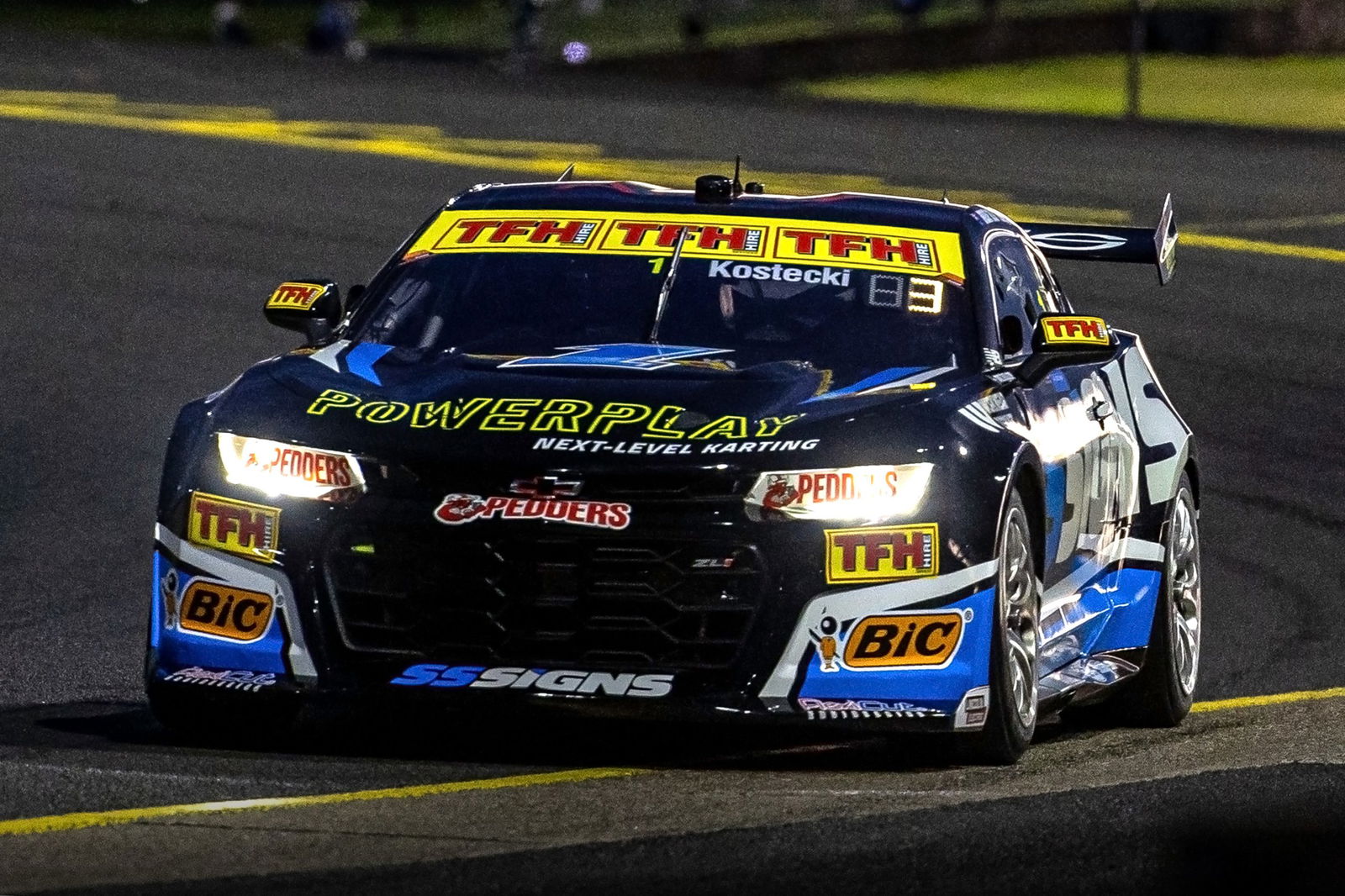 Brodie Kostecki's #1 Erebus Motorsport Chevrolet Camaro.