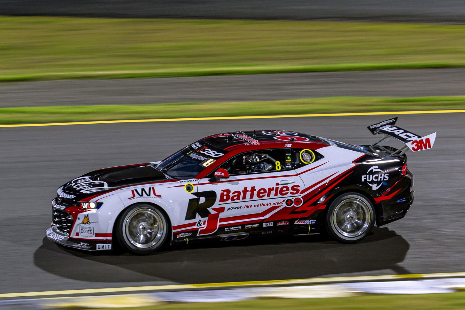 Andre Heimgartner in the #8 Brad Jones Racing Chevrolet Camaro.