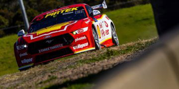 Will Davison in his Shell Mustang at Sydney Motorsport Park. Image: InSyde Media