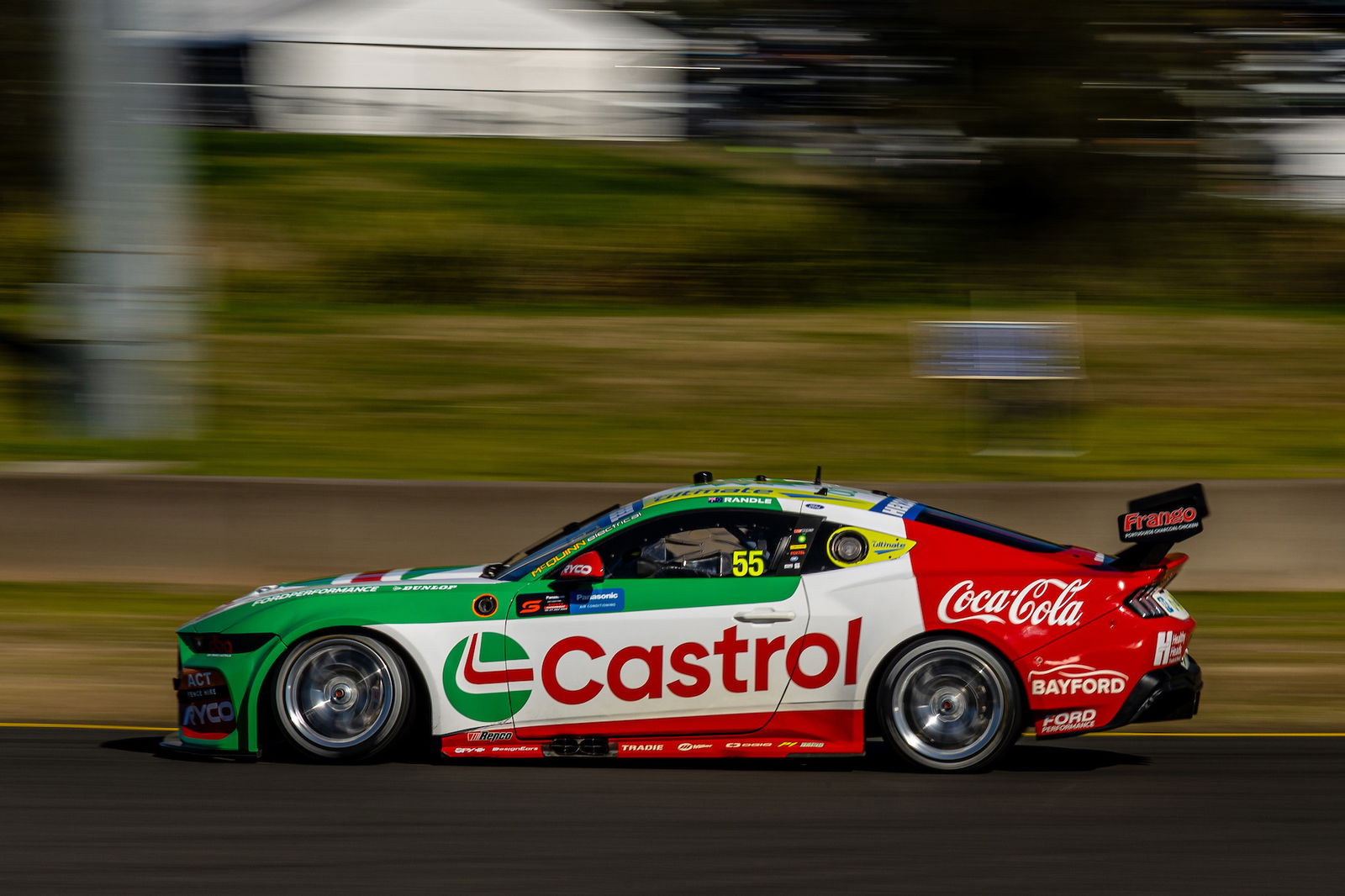 Thomas Randle in the #55 Ford Mustang.