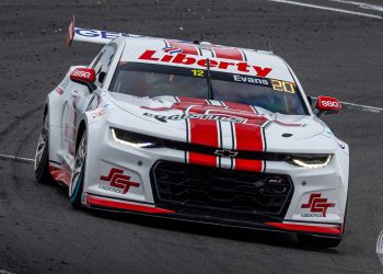 Jaxon Evans pilots the #12 Brad Jones Racing Chevrolet Camaro. Image: InSyde Media