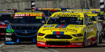 Jack Perkins at the head of the Super2 Series field at Townsville.