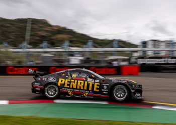 Richie Stanaway on track at the Townsville 500