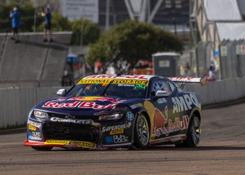 Will Brown's battered Camaro in Townsville. Image: InSyde Media